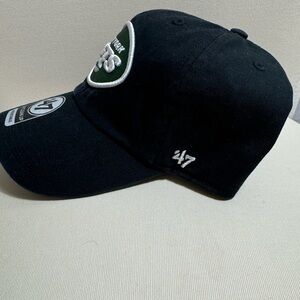 Jets all black adjustable cap new with labels